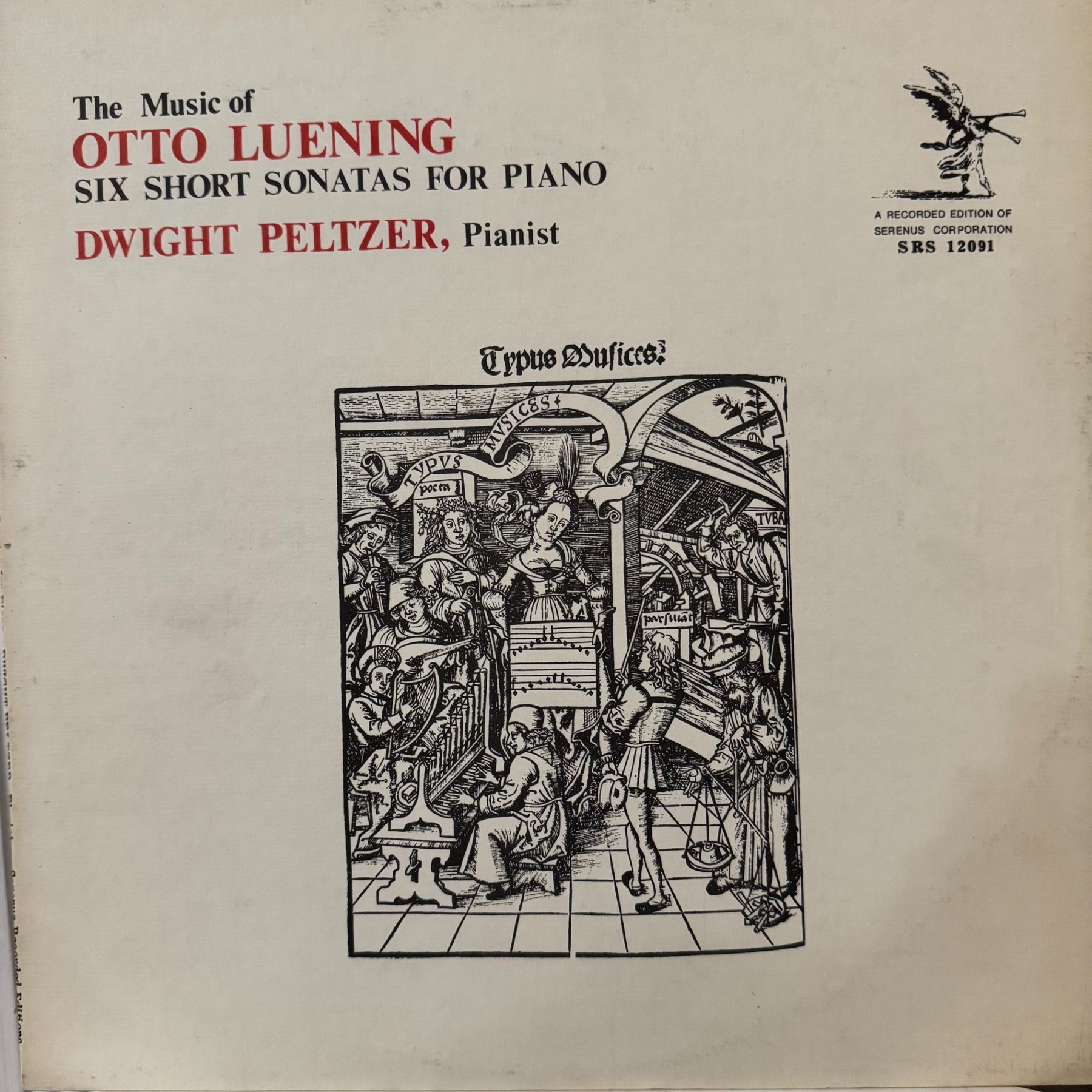 Front cover of The Music of Otto Luening: Six Short Sonatas for Piano